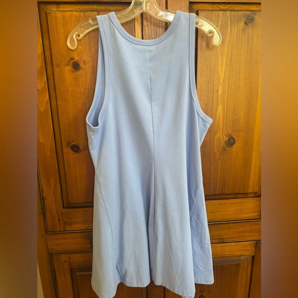 A New Day Size Large Sleeveless Light Blue Periwinkle A-Line Tank Dress. NWOT